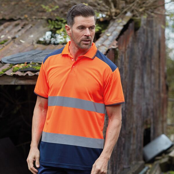 Hi-vis two-tone polo shirt Thumbnail