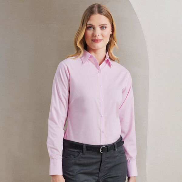 PR300 Women's poplin long sleeve blouse Thumbnail