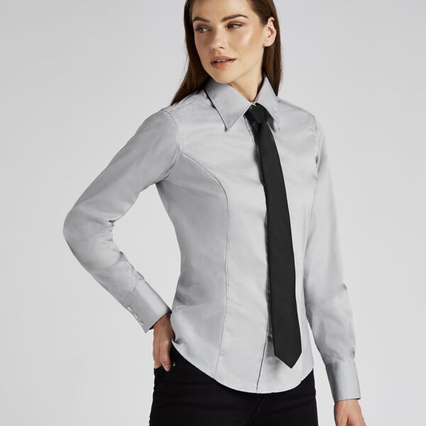 KK702 Women's corporate Oxford blouse long-sleeved (tailored fit) Thumbnail