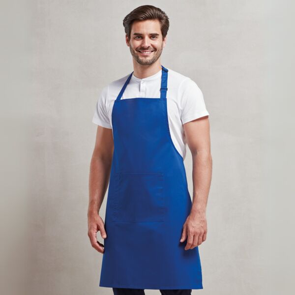 PR154 Colours bib apron with pocket Thumbnail