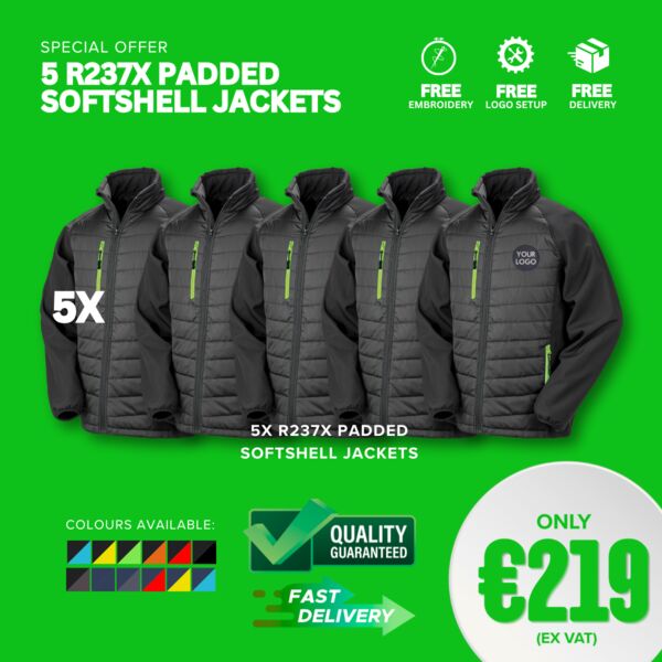 5 R237X Padded Softshell Jackets Thumbnail