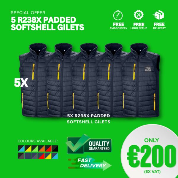 5 R238X Padded Softshell Gillets Thumbnail