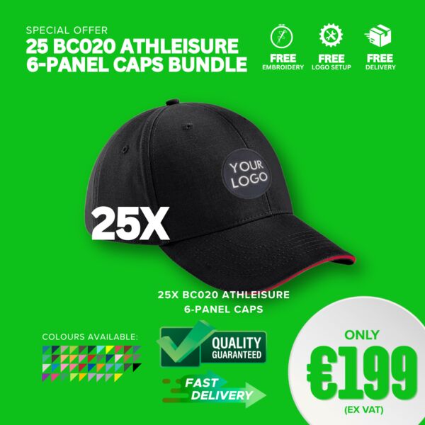 25 BC020 Athleisure 6-panel caps BUNDLE Thumbnail