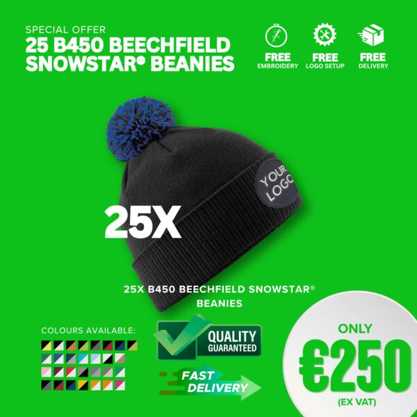 25 B450 Beechfield Snowstar® Beanies Thumbnail
