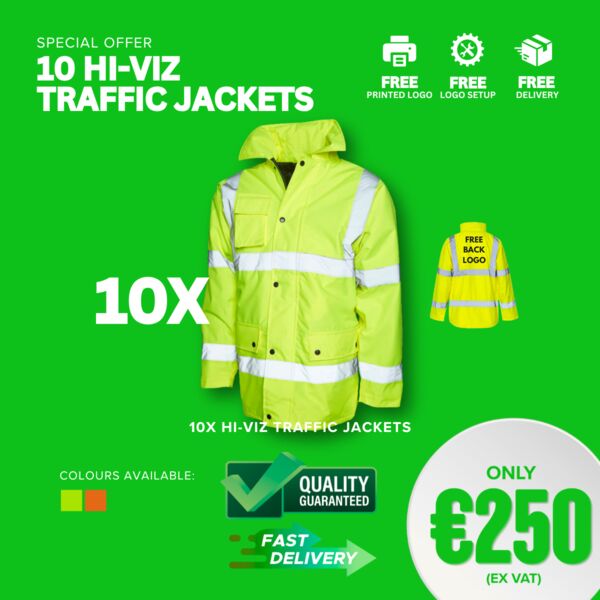 10 UC803 Hi Viz Traffic Jackets Thumbnail