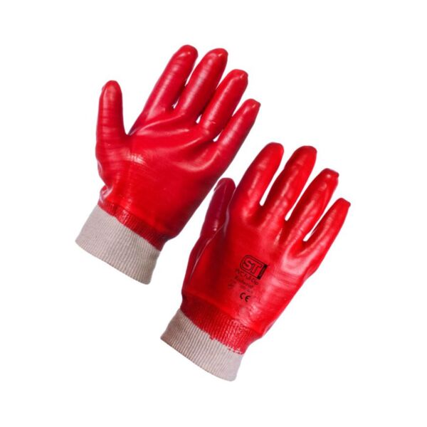 23321-5 Supertouch PVC Full Dip Knit Wrist Gloves Thumbnail