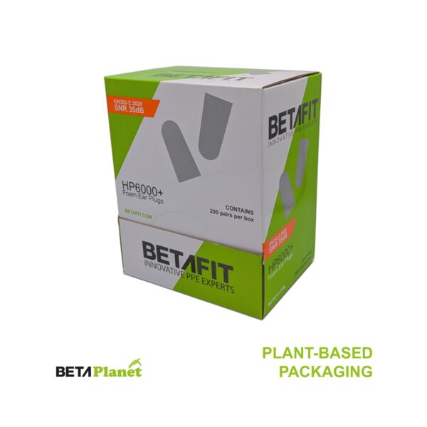 SNR35 Foam Ear Plug Dispenser Box [Qty - 200 pairs] Bullet Shaped - HP6000 Thumbnail