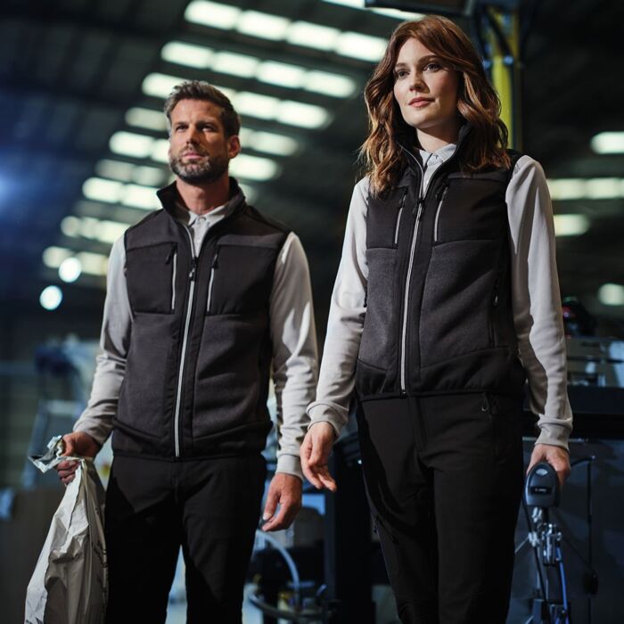 TRA914 E-Volve unisex knit-effect stretch bodywarmer Thumbnail