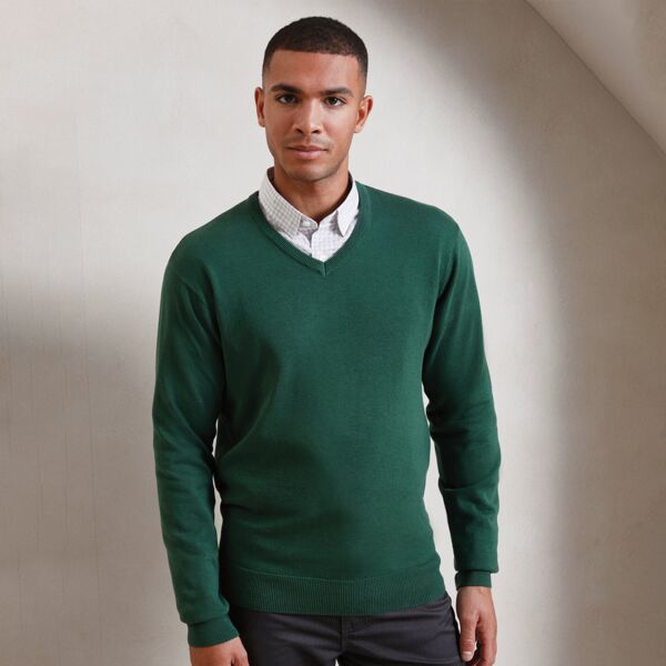 PR694 V-neck knitted sweater Thumbnail