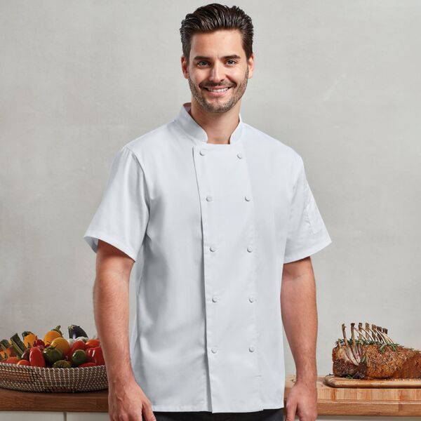PR902 Chefs Coolchecker® short sleeve jacket Thumbnail