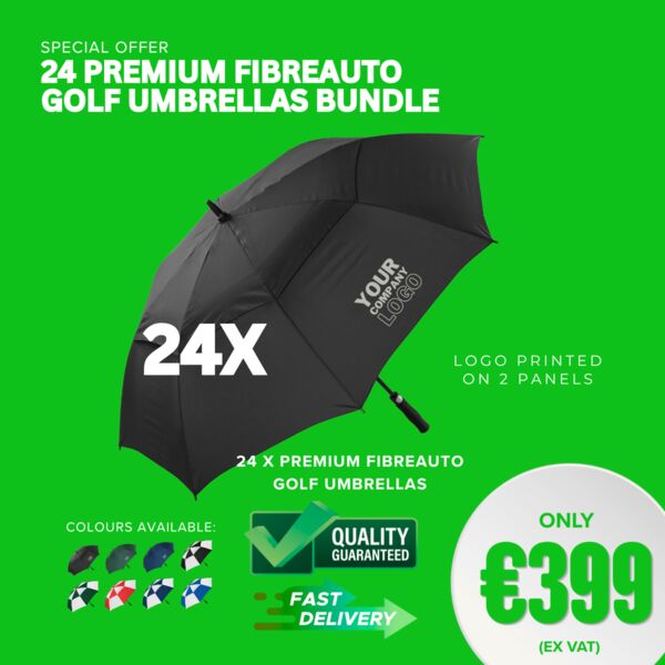 24 Premium Fibreauto Golf Umbrellas Bundle Thumbnail
