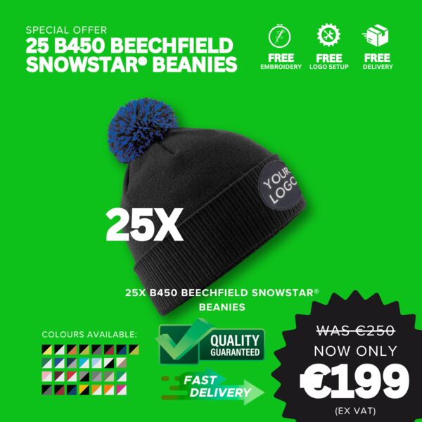 Black Friday 25 B450 Beechfield Snowstar® Beanies Thumbnail