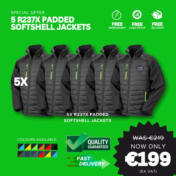 Black Friday 5 R237X Padded Softshell Jackets Thumbnail