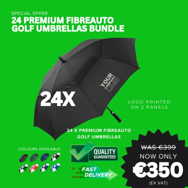 Black Friday 24 Premium Fibreauto Golf Umbrellas Bundle Thumbnail
