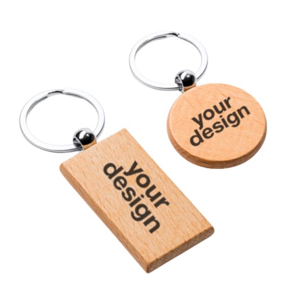 SILA 4092 Natural wood keyring Thumbnail